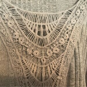 Long Sleeve Top with Lace NWOT